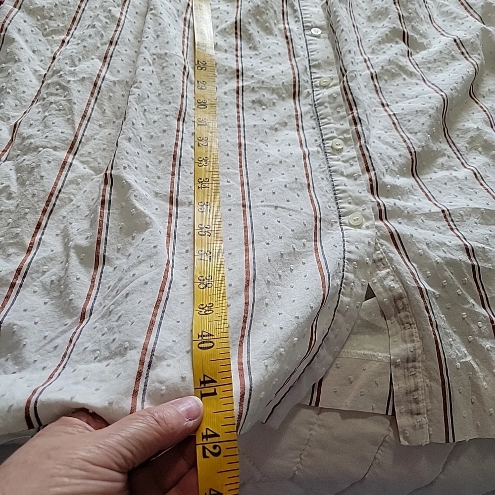 Madewell Striped Button-Up Dress Sz Small - Picture 7 of 7